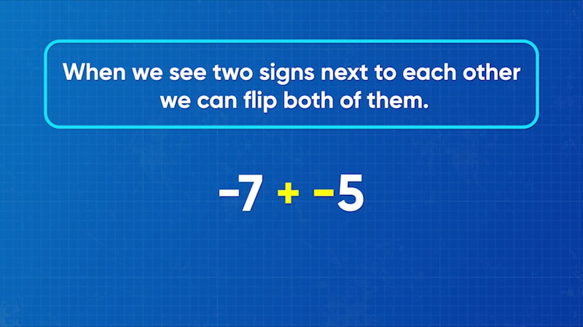 Add Subtract With Negative Numbers Math Video For Kids Grades 6 8