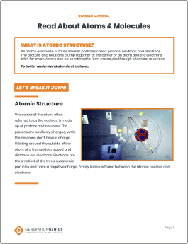 Atoms & Molecules Reading Material