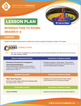 Introduction to Sound Lesson Plan