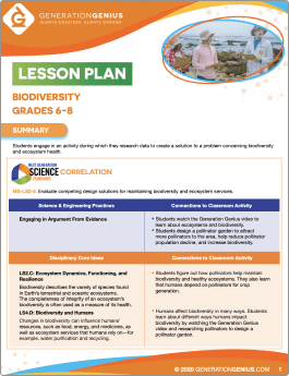 Maintaining Biodiversity Lesson Plan