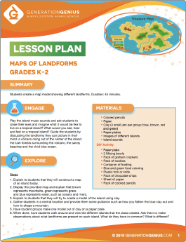 Maps of Landforms Lesson Plan
