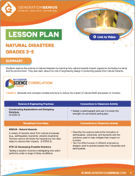 Natural Disasters Lesson Plan