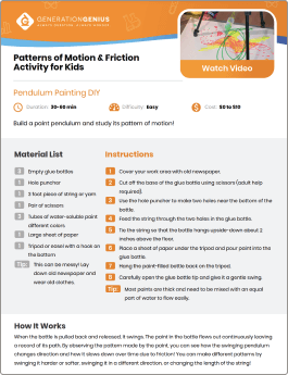 Patterns of Motion & Friction DIY Activity