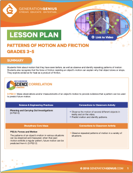 Patterns of Motion & Friction Lesson Plan