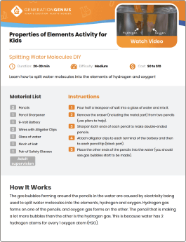 Properties of Elements DIY Activity