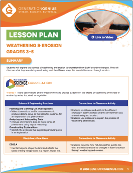 Weathering & Erosion Lesson Plan