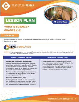 What Is Science? (K-2 Version) Lesson Plan