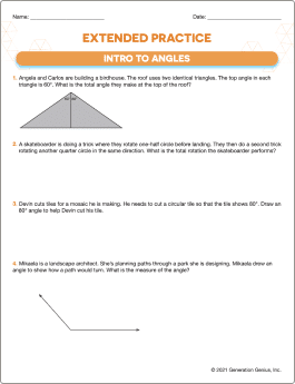 Intro to Angles Word Problems