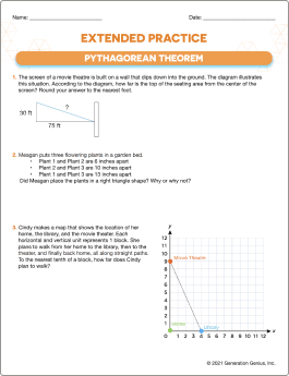 Pythagorean Theorem Word Problems