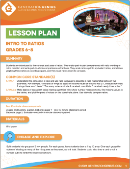 Intro to Ratios Lesson Plan