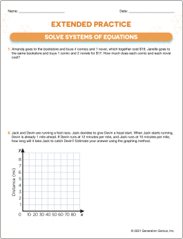 Solve Systems of Equations Word Problems
